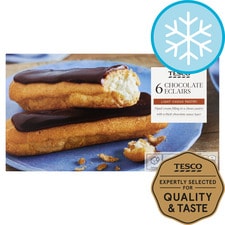 Tesco 6 Chocolate Eclairs 160G