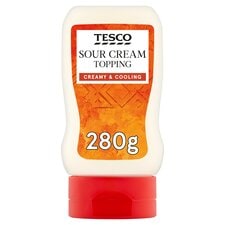 Tesco Sour Cream Topping 280G