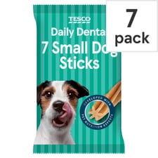 Tesco Smaller Dogs Dental Chews 7 Sticks 110G