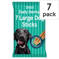 Tesco 7 Dental Sticks Large Dog 270G