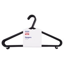 Tesco Hangers 8Pk Black