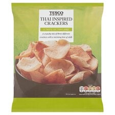 Tesco Thai Inspired Crackers 60G