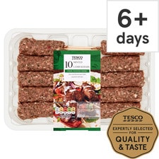 Tesco Bbq Minted Lamb Kebabs 400G