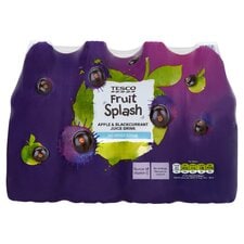 Tesco Apple/Blackcurrant Juice (No Added Sugar) 12X250ml