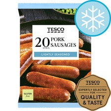 Tesco Thick Pork Sausages 20 Pack 900G