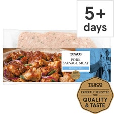 Tesco British Pork Sausage Meat 375G