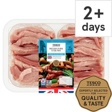 Tesco Pork Stir Fry 500G