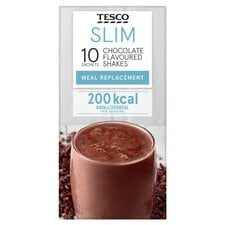 Tesco Slim Chocolate Meal Replacement Shakes 10 x 29g