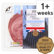 Tesco British Pork Lunch Tongue Slices 125 G