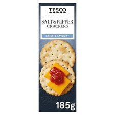 Tesco Salt & Pepper Cracker 185G