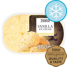 Tesco Vanilla Ice Cream 900Ml