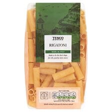 Tesco Rigatoni Pasta 500G