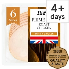 Tesco British Roast Chicken Slices 125 G