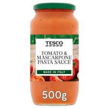 Tesco Tomato Mascarpone Pasta Sauce 500G