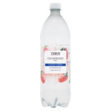 Tesco Strawberry Still Flavoured Water 1Ltr