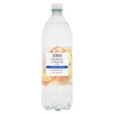 Tesco Orange & Peach Still Flavoured Water 1Ltr