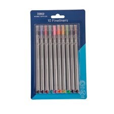 Tesco Fineliner Assorted 10 Pack