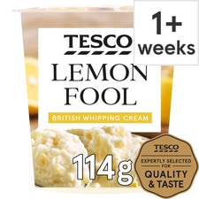 Tesco Fruit Fool Lemon 114G