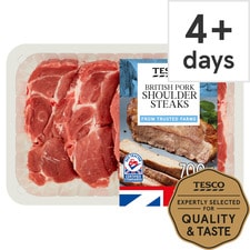 Tesco Pork Shoulder Steaks 700G