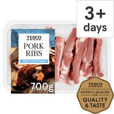 Tesco Pork Ribs 700G