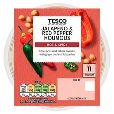 Tesco Jalapeno & Red Pepper Houmous 182G