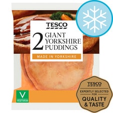 Tesco 2 Giant Yorkshire Puddings 220G