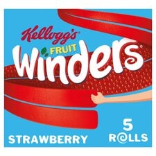 Kellogg's Fruit Winders Strawberry Snack Rolls 5x17g