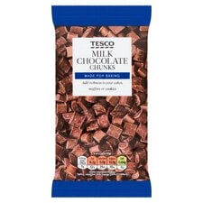 Tesco Milk Chocolate Chunks 100G