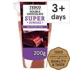 Tesco Double Chocolate Sundae Dessert 200G