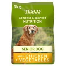 Tesco Chicken Senior Dry Dog Food 3Kg