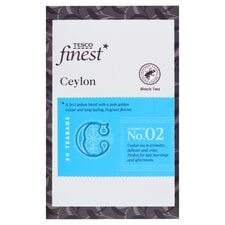 Tesco Finest Ceylon 50 Tea Bags 125G