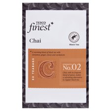 Tesco Finest Chai 50 Tea Bags 125G