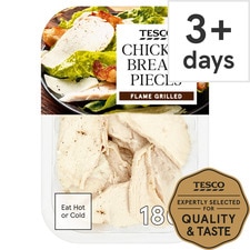 Tesco Flamegrilled Cooked Chicken Breast Chunks 180G