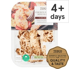 Tesco Flamegrilled Cooked Chicken Breast Mini Fillets 170G