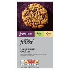 Tesco Finest Free From Oat & Raisin Cookies 150G