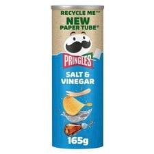 Pringles Salt & Vinegar Sharing Crisps 165g