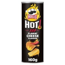 Pringles Hot Flamin' Cheese Flavour Crisps 160g