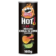 Pringles Hot Mexican Chilli & Lime Flavour Crisps 160g