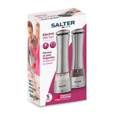 Salter Electric Salt & Pepper Grinder Set 2 Pk