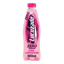 Lucozade Zero Sugar Pink Lemonade 900Ml