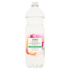 Tesco Peach & Passion Fruit Sparkling Water 1L