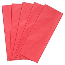 Tesco Red Tissue 5 Sheets