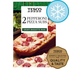 Tesco 2 Pizza Subs Pepperoni 250G