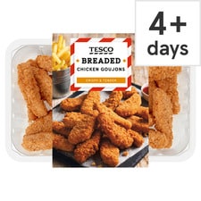 Tesco Breaded Chicken Goujons 540G