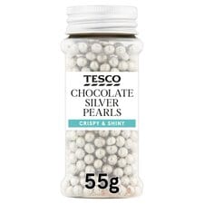 Tesco Sprinkles Silver Pearls 55G