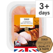 Tesco 2 British Chicken Breast Fillets 300G