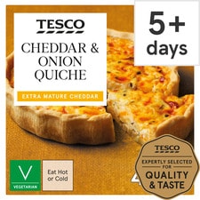 Tesco Cheddar & Onion Quiche 400G