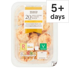 Tesco 20 Mini Cheese & Onion Rolls 220G