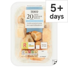 Tesco 20 Mini Sausage Rolls 220G