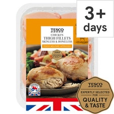 Tesco British Chicken Thigh Fillets 600G